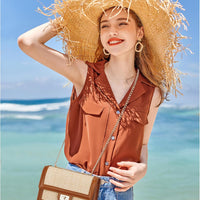 Women’s Straw Crossbody Bag