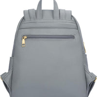 Quilted Leather Backpack Purse