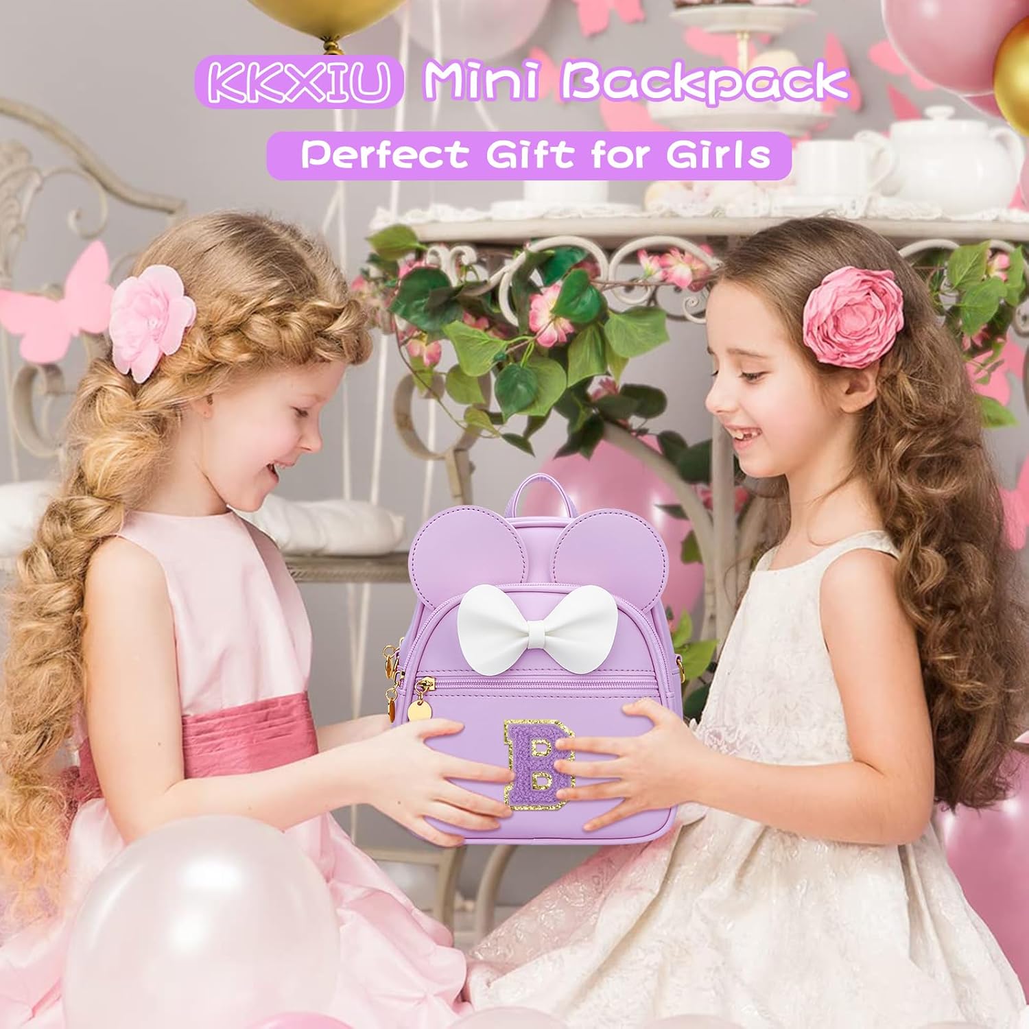 Girls Initial Mini Backpack