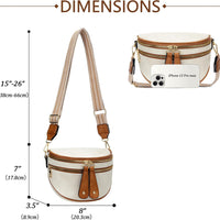 Trendy Leather Sling Crossbody Bag