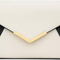 Faux Leather Envelope Clutch