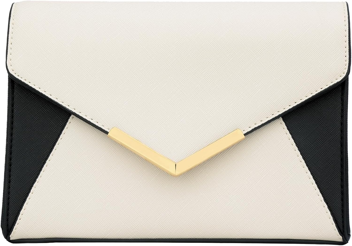 Faux Leather Envelope Clutch