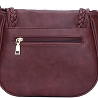 Tassel Flap Saddle Crossbody Bag