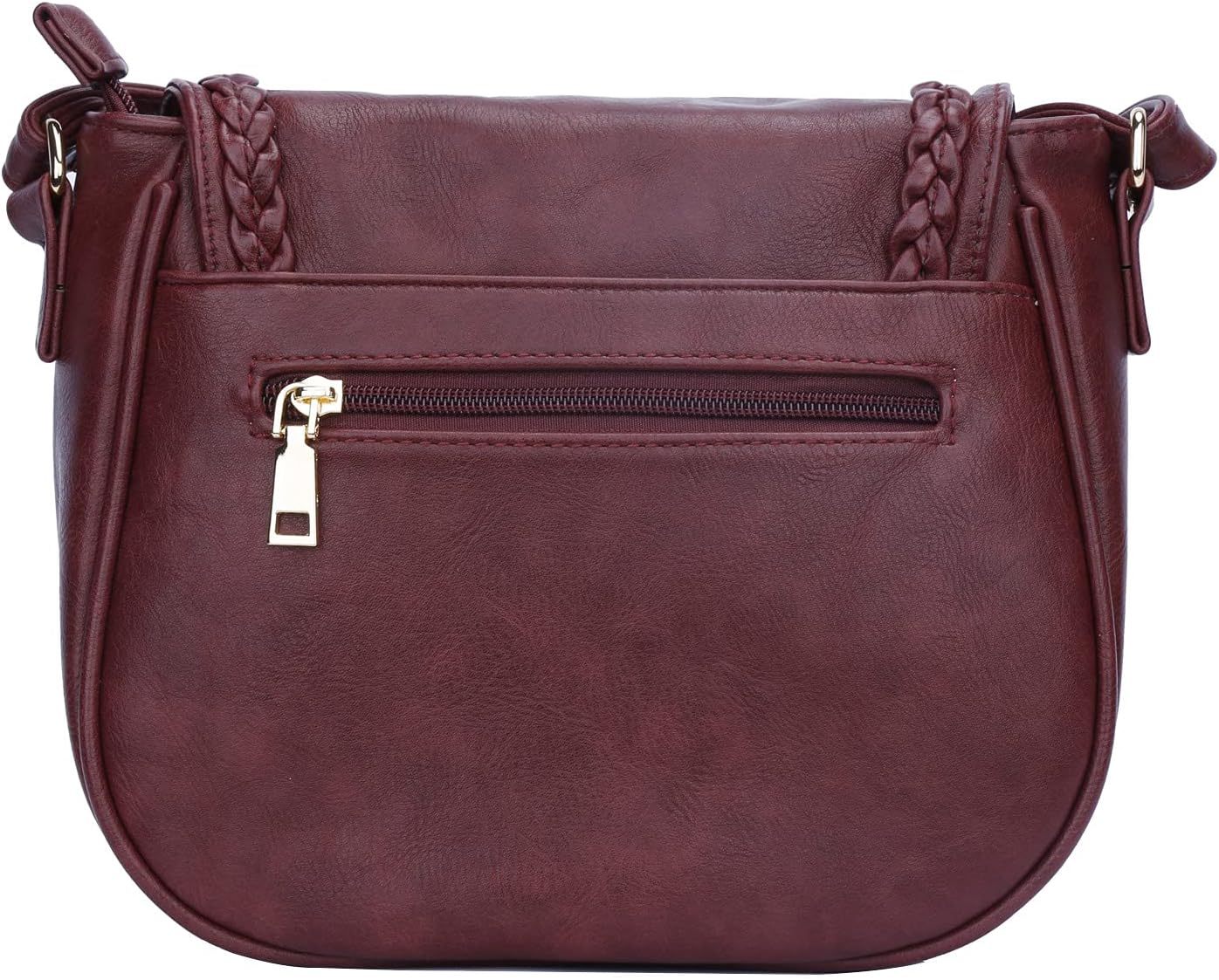 Tassel Flap Saddle Crossbody Bag
