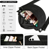 Quilted Puffer Sling Fanny Pack (Black)