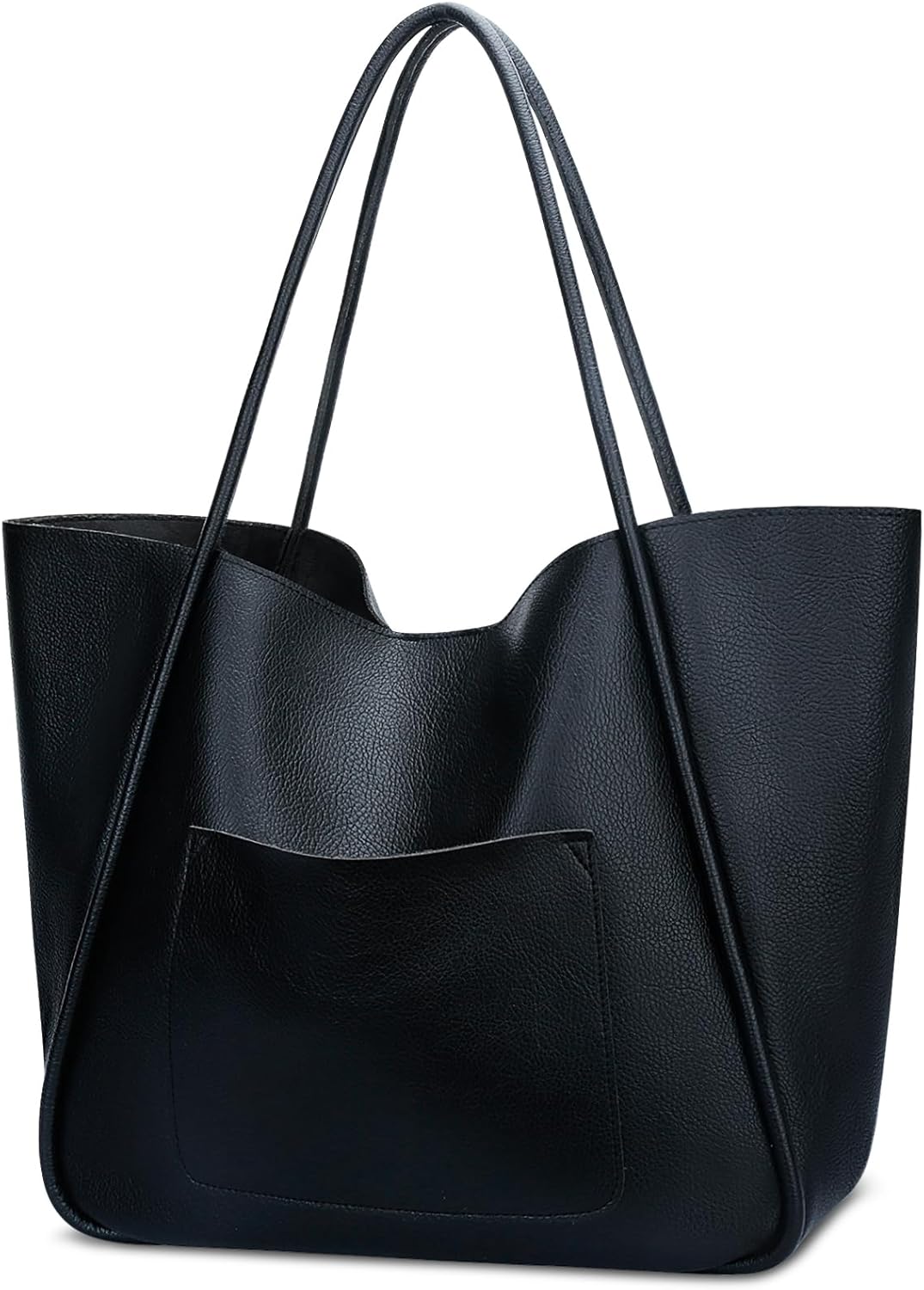 Large Vegan Leather Tote Bag