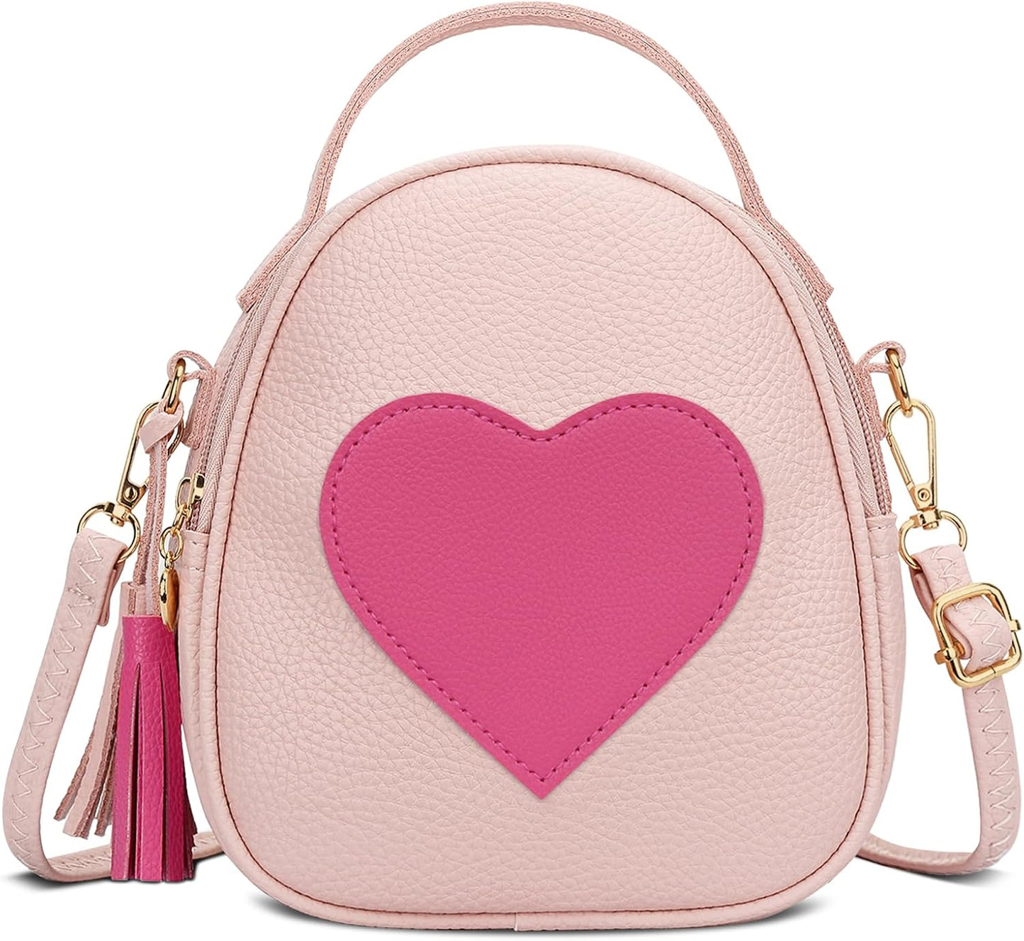 Girls Heart Crossbody Bag (Small)