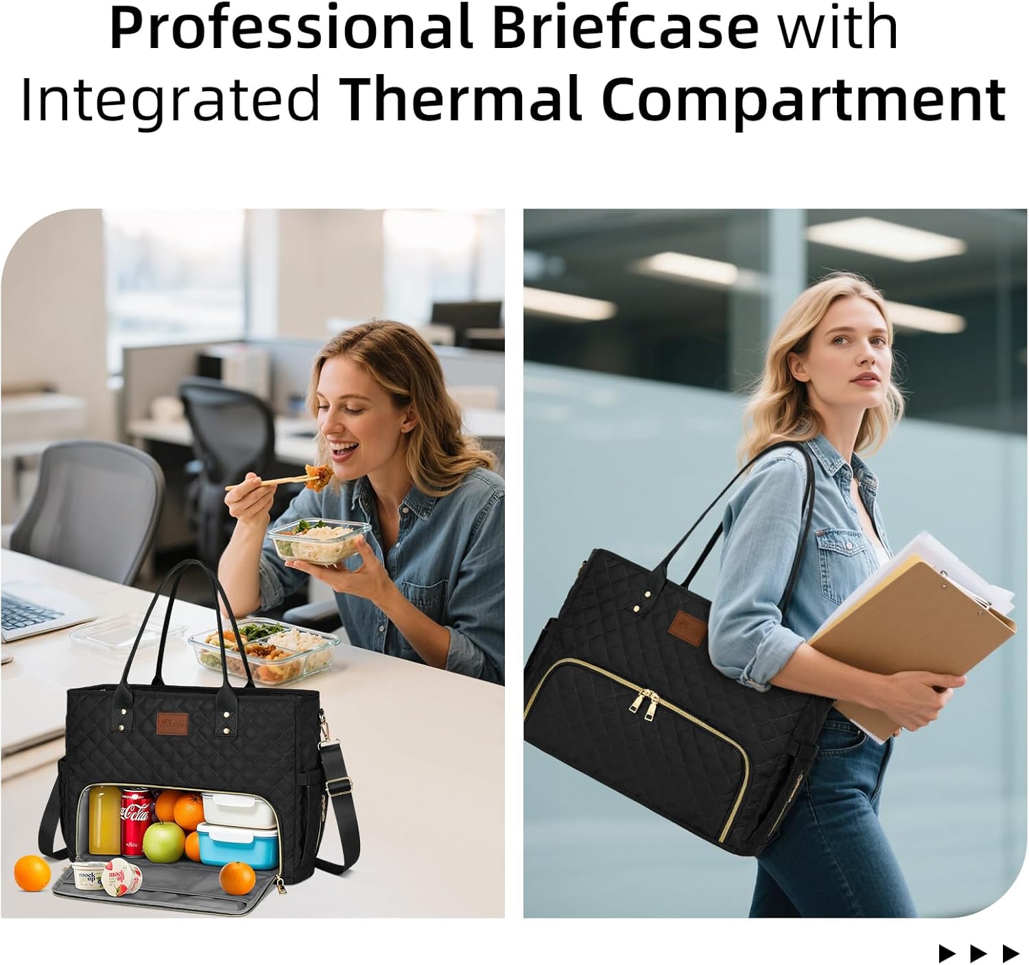 Laptop Tote with Lunch Pocket