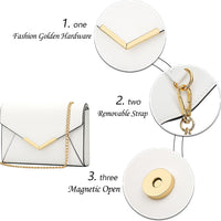 Faux Leather Envelope Clutch