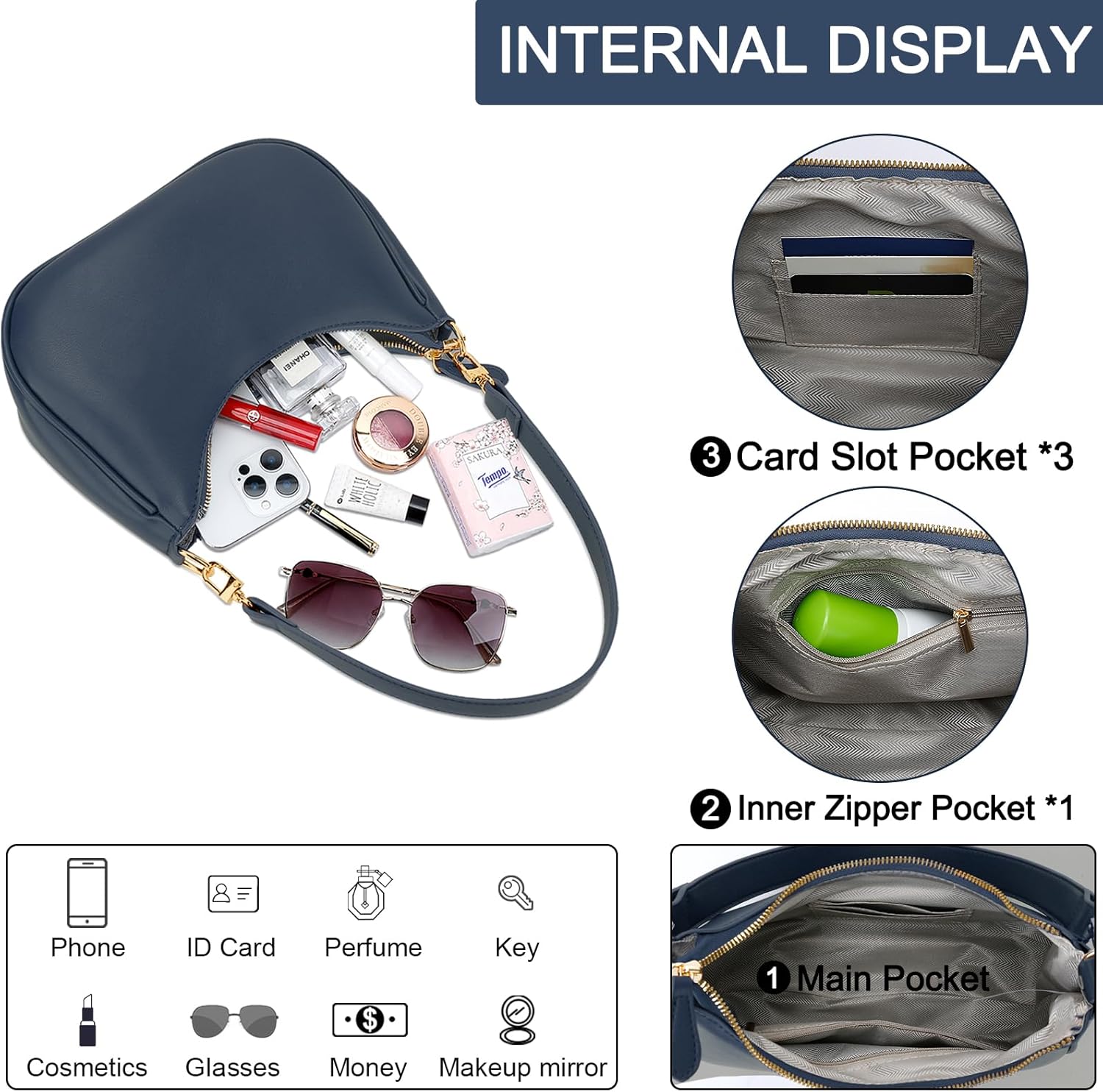 Retro Underarm Hobo Purse