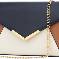 Faux Leather Envelope Clutch