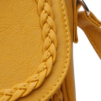 Tassel Flap Saddle Crossbody Bag