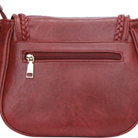 Tassel Flap Saddle Crossbody Bag
