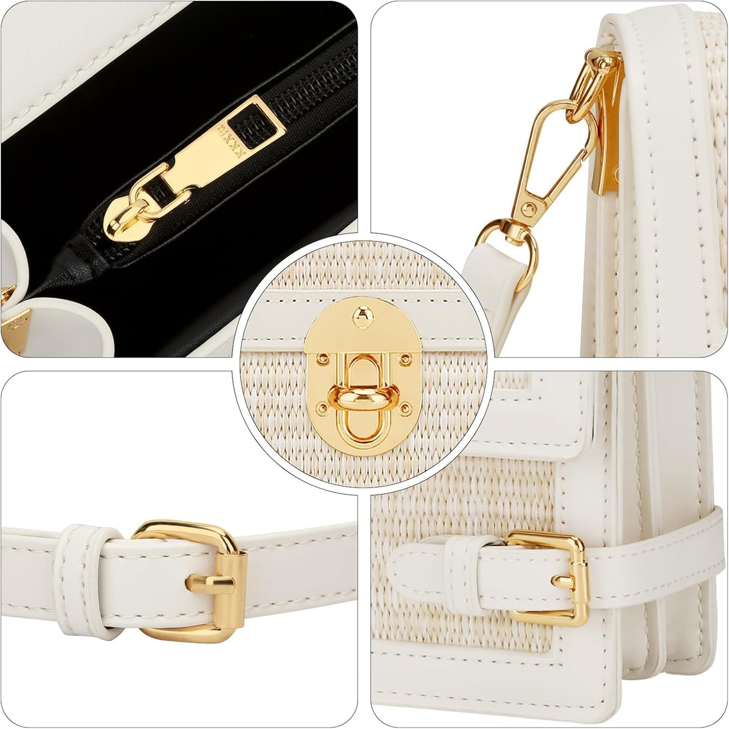 Straw Beach Shoulder & Clutch Bag