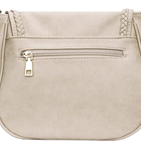 Tassel Flap Saddle Crossbody Bag