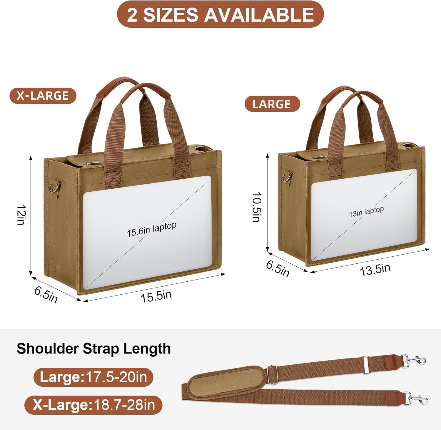 Large Canvas Tote Crossbody Bag