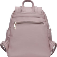 Quilted Leather Backpack Purse