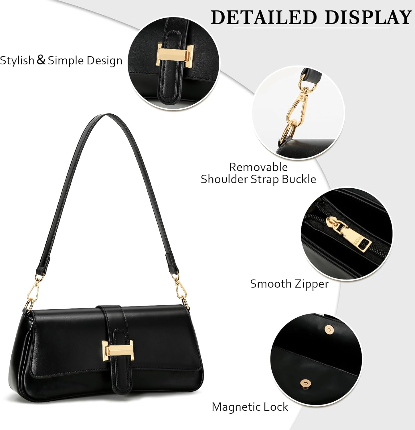 Retro Small Hobo Handbag