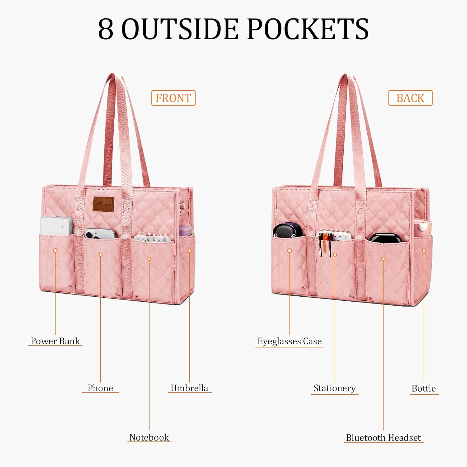 Large Water-Resistant Tote Bag