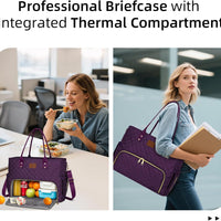 Laptop Tote with Lunch Pocket