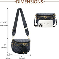 Trendy Leather Sling Crossbody Bag