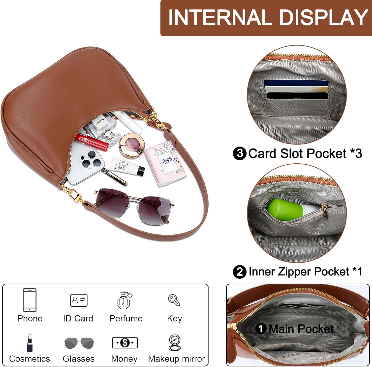 Retro Underarm Hobo Purse