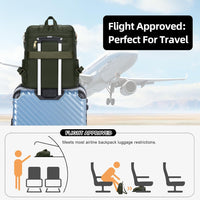 Anti-Theft Leather Backpack (Black)