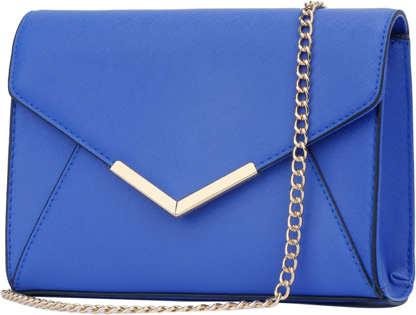 Faux Leather Envelope Clutch