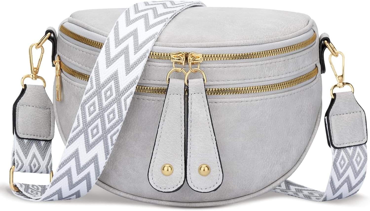 Trendy Leather Sling Crossbody Bag