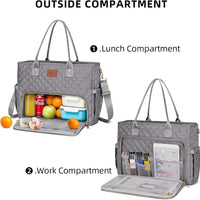 Laptop Tote with Lunch Pocket