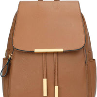 Quilted Leather Backpack Purse