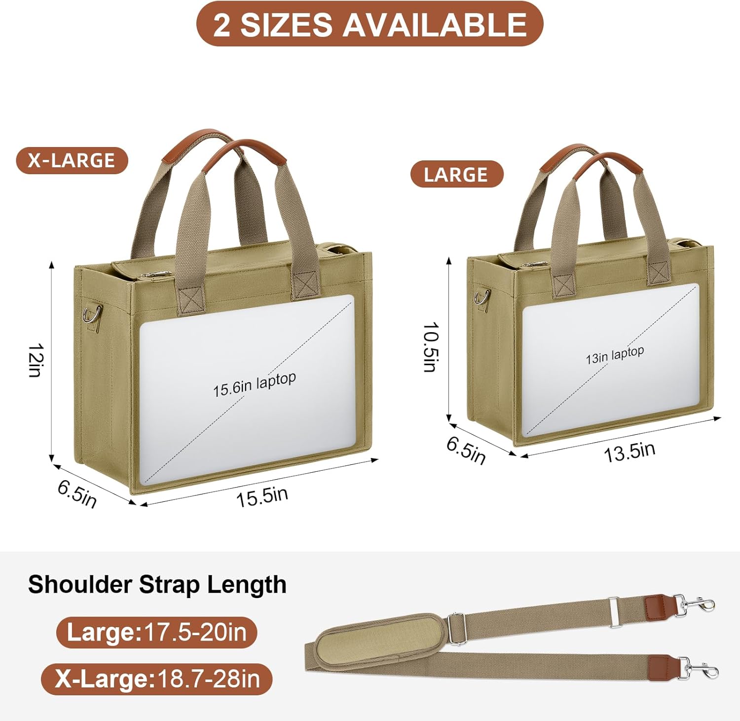 Large Canvas Tote Crossbody Bag