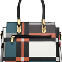 Vegan Leather Satchel Handbag