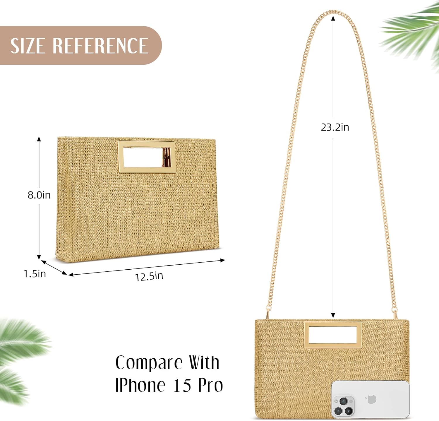 Vegan Leather Formal Clutch Purse