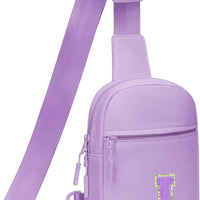 Girls Initial Sling Crossbody Bag