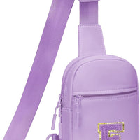 Girls Initial Sling Crossbody Bag