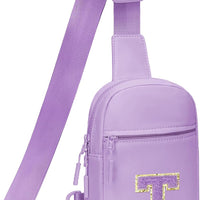Girls Initial Sling Crossbody Bag