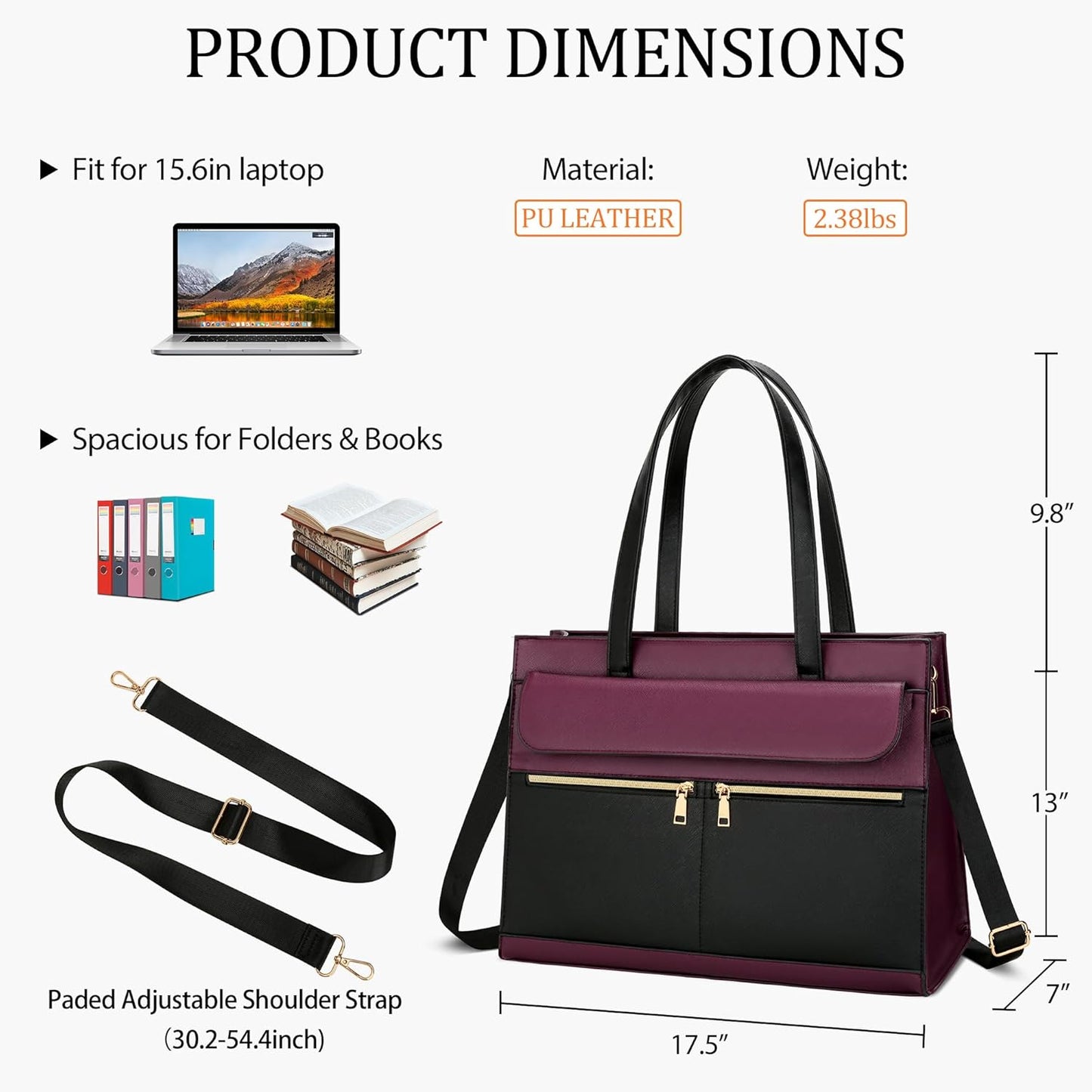 2-in-1 Laptop Lunch Tote Bag