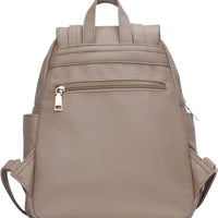 Quilted Leather Backpack Purse