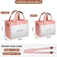 Canvas Crossbody Tote with Pockets