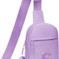 Girls Initial Sling Crossbody Bag