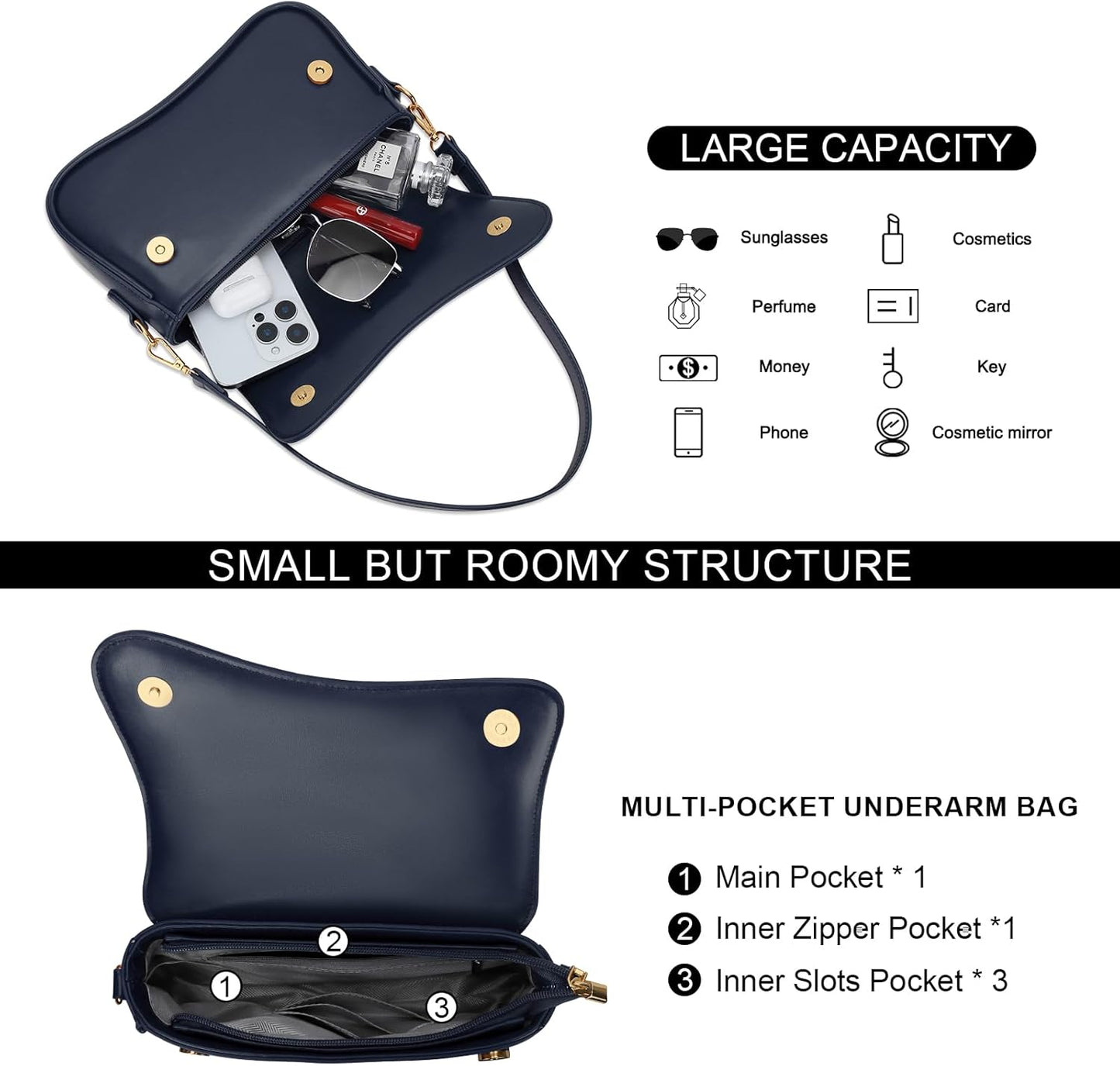 Small Retro Hobo Shoulder Purse