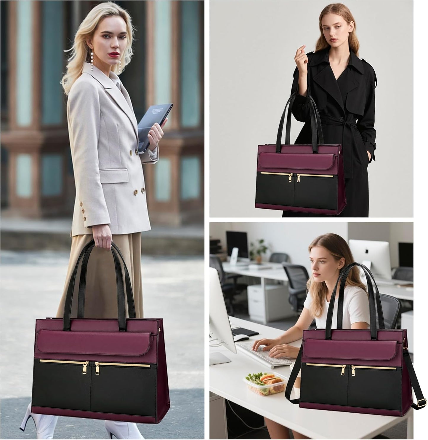 2-in-1 Laptop Lunch Tote Bag