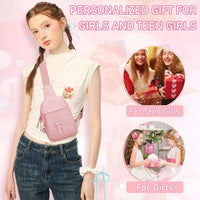 Girls Initial Sling Crossbody Bag
