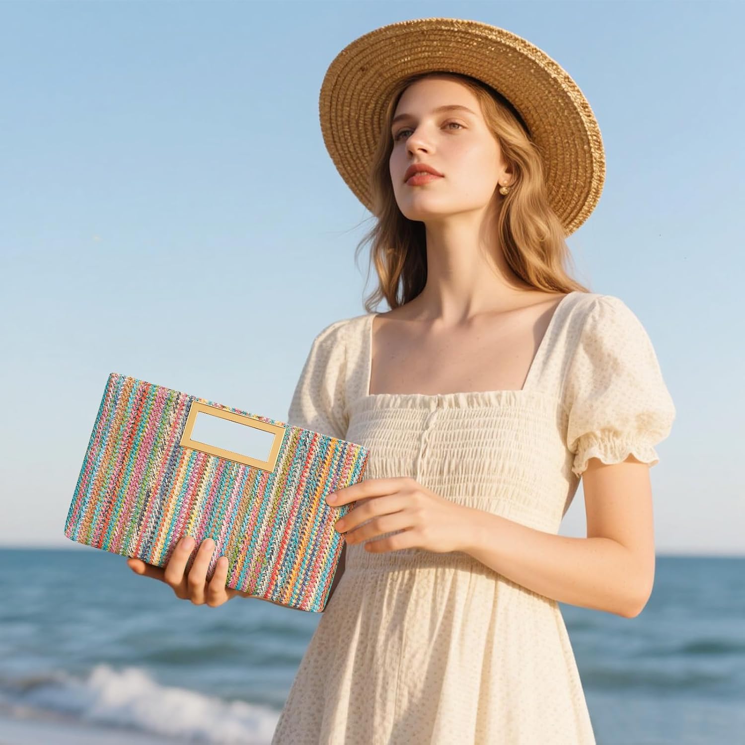 Vegan Leather Formal Clutch Purse