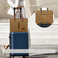 Large Canvas Tote Crossbody Bag