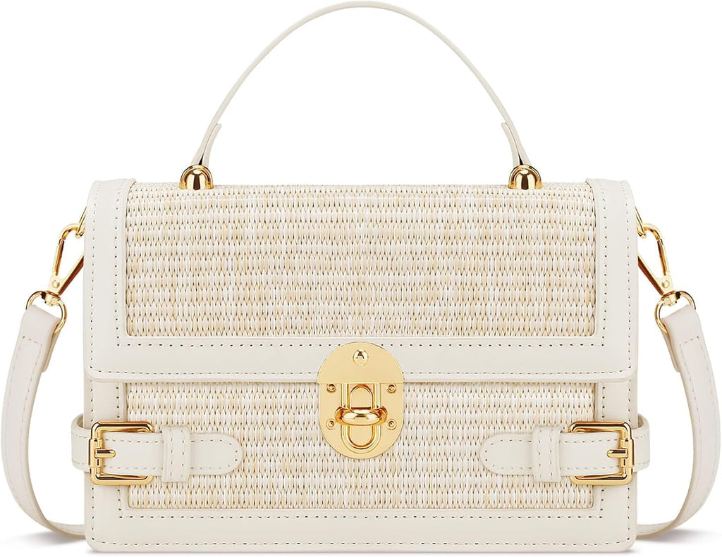 Straw Beach Shoulder & Clutch Bag