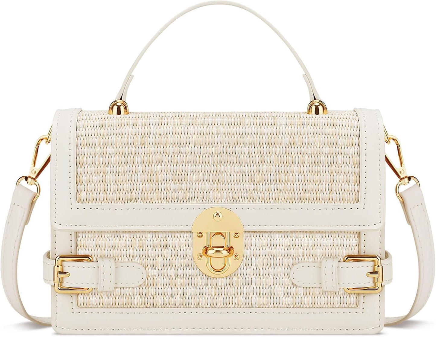 Straw Beach Shoulder & Clutch Bag