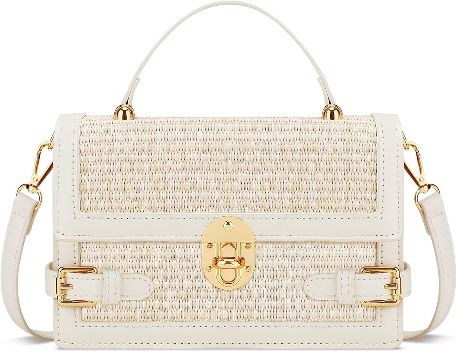 Straw Beach Shoulder & Clutch Bag