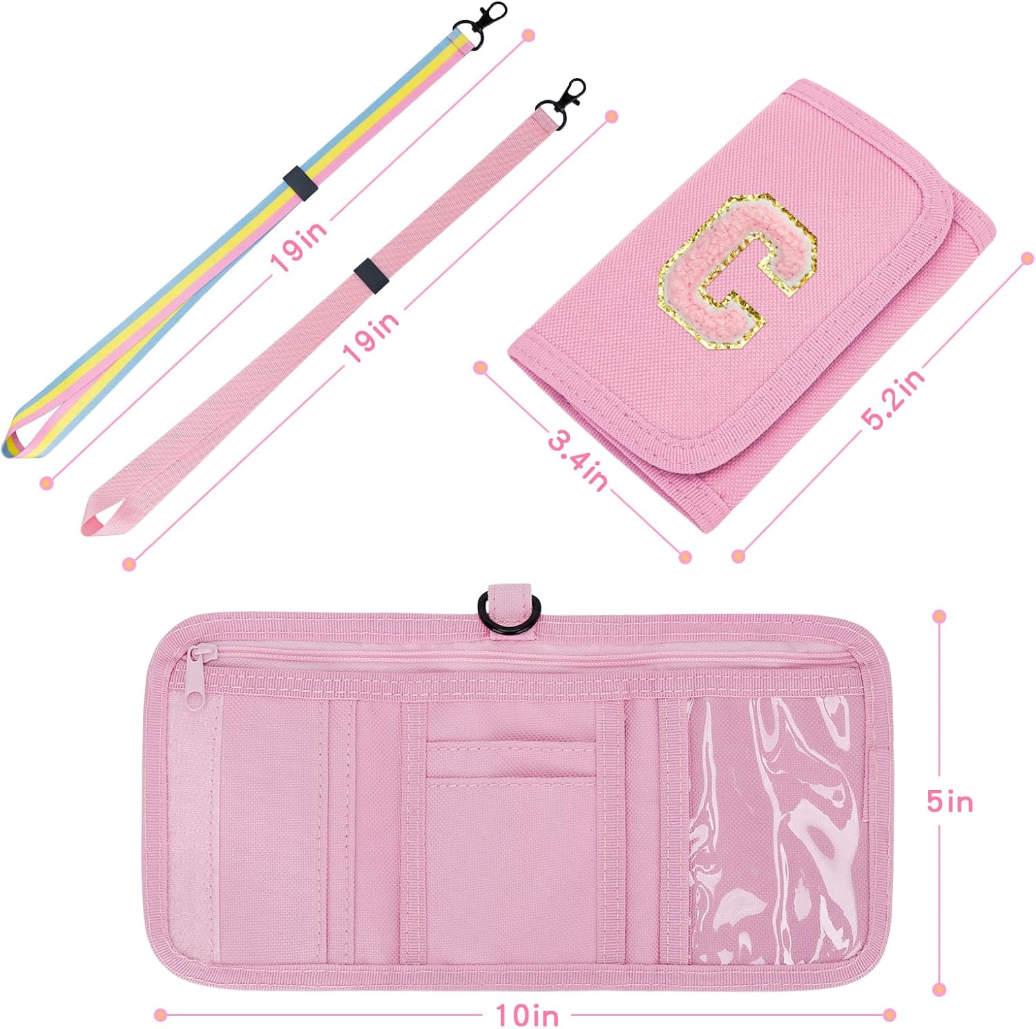 Girls Wallet with Initial